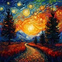 Thumbnail for Starry Night Sky Over Mountain Range