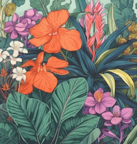 Thumbnail for Pretty Colorful  Tropical Flowers