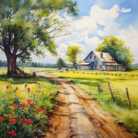 Thumbnail for Dirt Road In The Country  Diamond Painting Kits