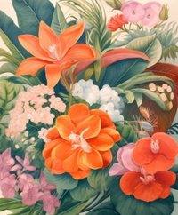 Thumbnail for Orange Tropical Wild Flowers