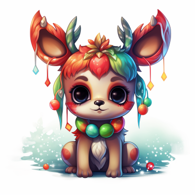 Festive Little  Reindeer