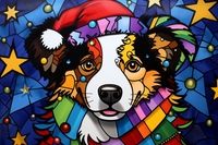 Thumbnail for Australian Shepherd In Santa Hat