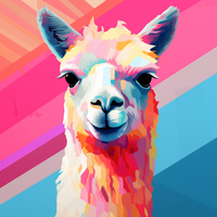Thumbnail for Sweet Llama Digital Art