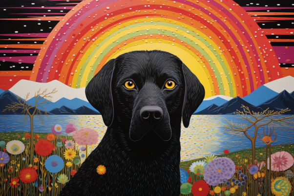 Bold Colorful Land And Labrador