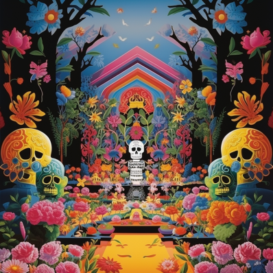 Colorful Day Of The Dead