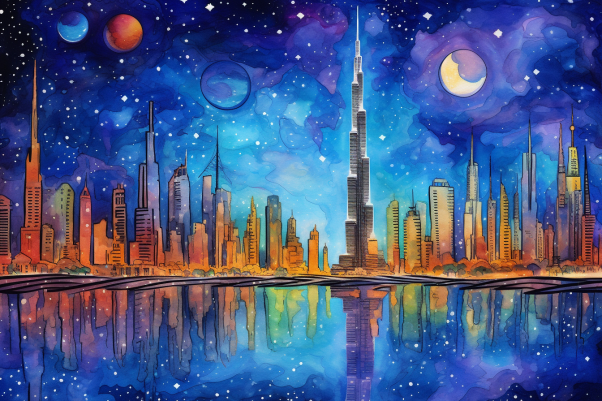 Dubai Starry Night