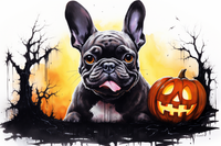 Thumbnail for Bulldog Halloween Pumpkin