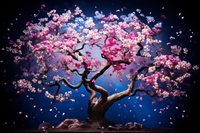 Thumbnail for Glowing Cherry Blossom  Diamond Painting Kits