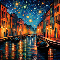 Thumbnail for Starry Night On Venice Canal