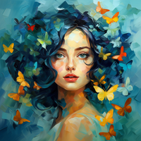 Thumbnail for Girl With Butterflies