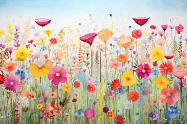 Springtime Wildflowers  Diamond Painting Kits