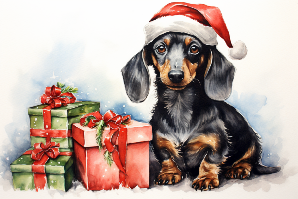 Christmas Dachine And Gifts
