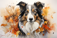 Thumbnail for Collie On A Fall Day