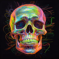 Thumbnail for Neon Smiling Skull