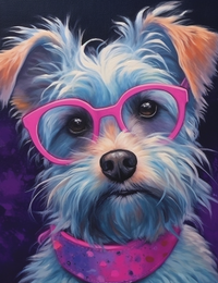 Thumbnail for Pretty Dog In Pink Glasses