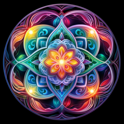 Mesmerizing Bright Mandala