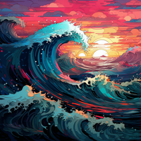 Thumbnail for Galactic Wave   Diamond Painting Kits