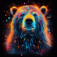 Thumbnail for Glowing Neon Bear