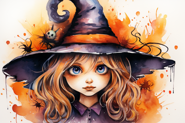 Young Hallloween Witch