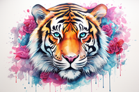 Thumbnail for Pretty Tiger In Watercolor