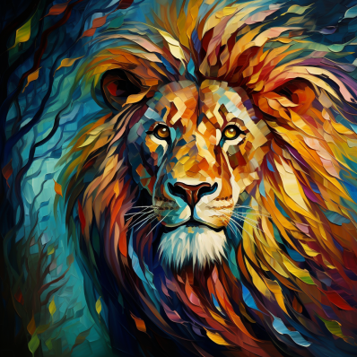 Lion Of Many Colors