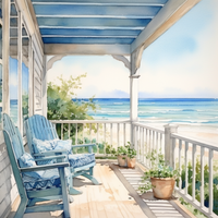 Thumbnail for Oceanview Porch  Diamond Painting Kits
