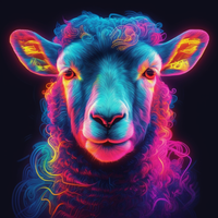 Thumbnail for Neon Glowing Sheep