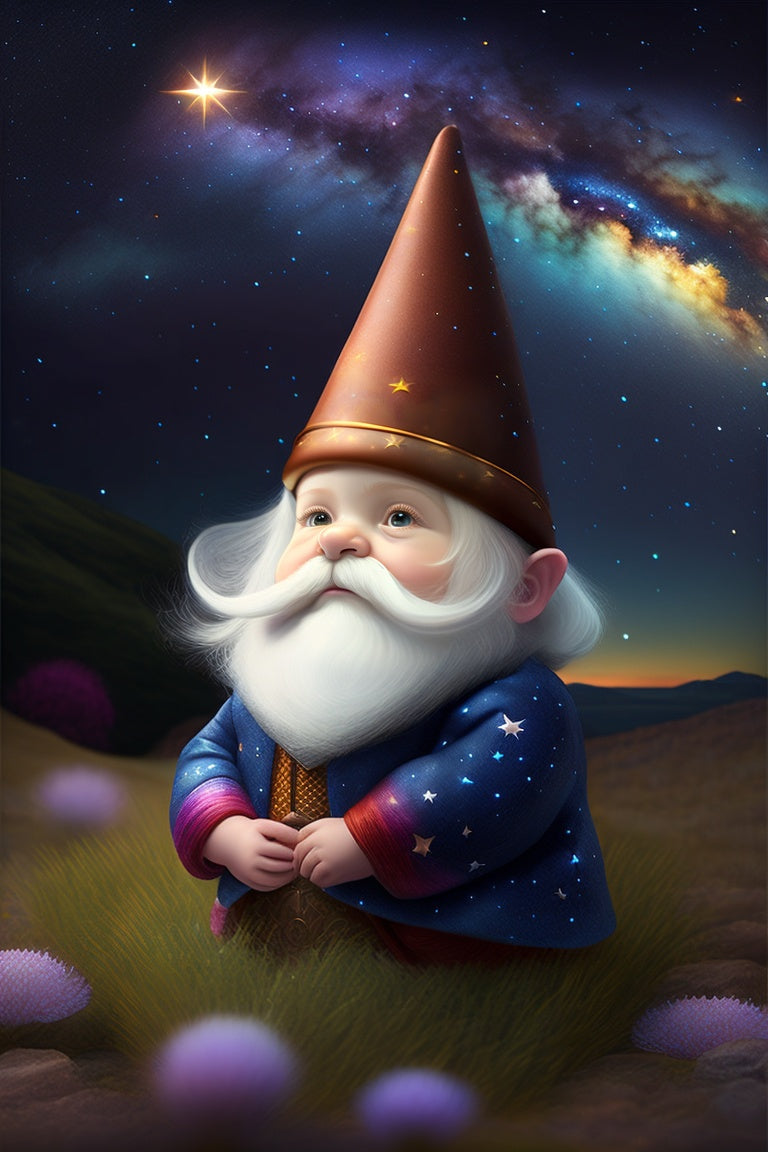 Wizard Gnome On A Magical Evening