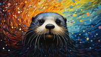 Thumbnail for Adorable Otter  Diamond Painting Kits