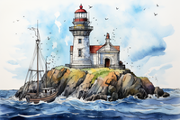 Thumbnail for Lighthouse On A We Rock Island