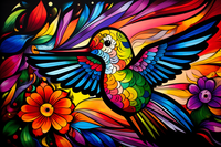 Thumbnail for Bold And Colorful Hummingbird  Diamond Painting Kits