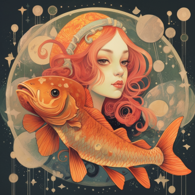 Sassy And Peaceful, Pisces Girl And Fish