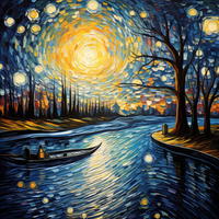 Thumbnail for Boat On A Starry Night