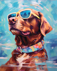 Thumbnail for Blue Sky, Brown Dog In Sunglasses