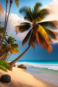 Thumbnail for Palm Tree In Paradise Blue Seas