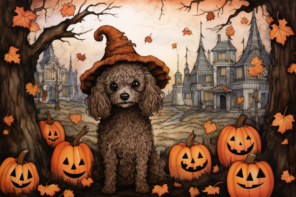 Halloween Poodle