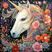 Thumbnail for Sweet Unicorn Amongst Flowers