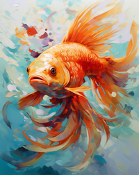 Thumbnail for Swirly Fishtail Goldfish