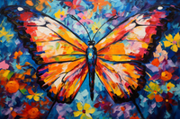 Thumbnail for Artsy Colored Butterfly   Diamond Painting Kits