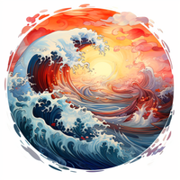 Thumbnail for Redwave Golden Sun  Diamond Painting Kits