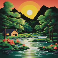 Thumbnail for Cabin And Peaceful River