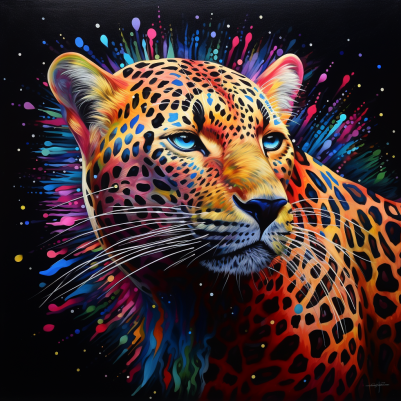 Jaguar In The Night  Diamond Painting Kits