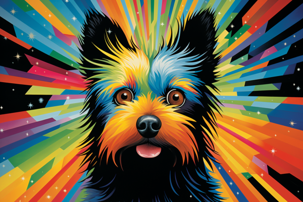 Bold Colorful Pup  Diamond Painting Kits