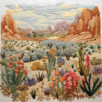 Thumbnail for Embroidery Vibe Colorful Desert