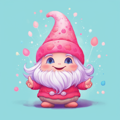 Adorable Blue Eyed Gnome
