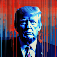 Thumbnail for Red White And Blue Donald Trump  Diamond Painting Kits
