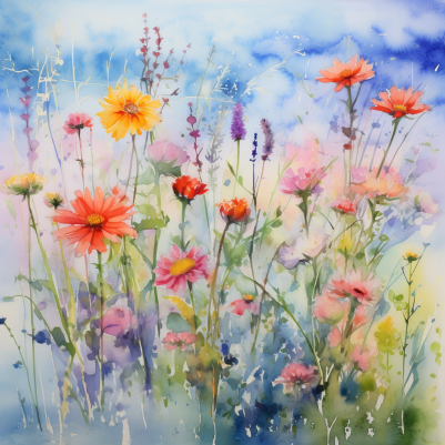 Featuring Wild Watercolor Flowers