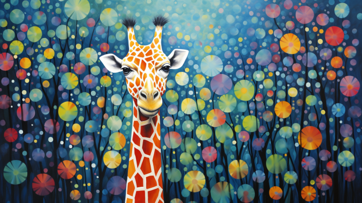 Enlightened Giraffe  Diamond Painting Kits