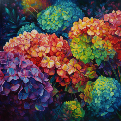 Colorful Hydrangea