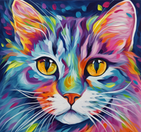 Thumbnail for Fluffy Kitty With Many Colors
